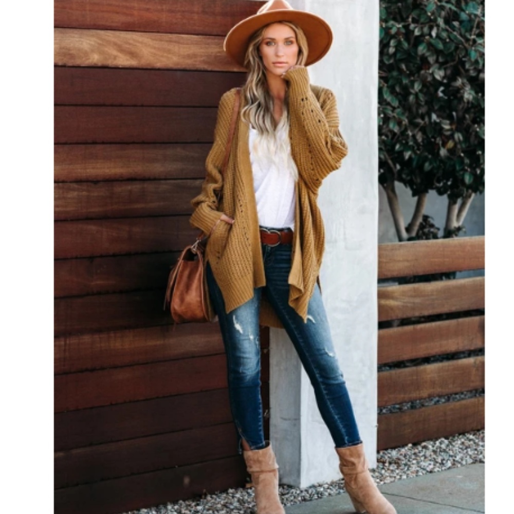PALLA Pocketed Knit Cardigan